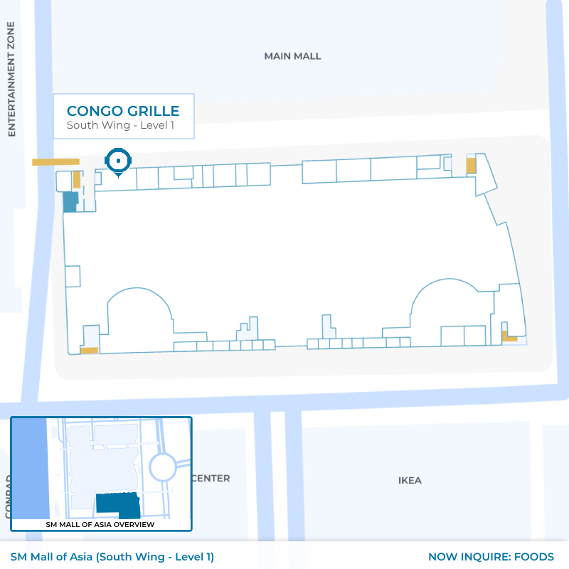 Congo Grille - SM MOA - South Wing - Level 1